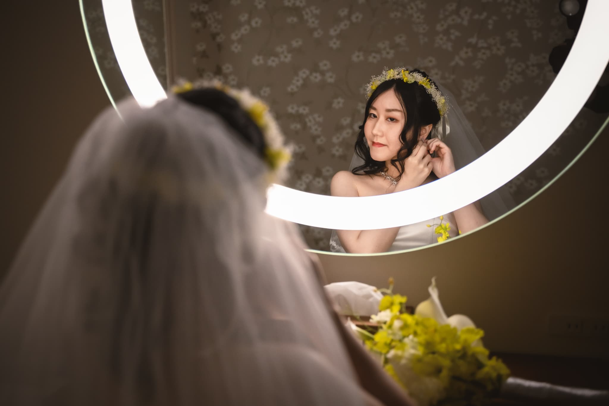 幻想的なお仕度シーンの撮影